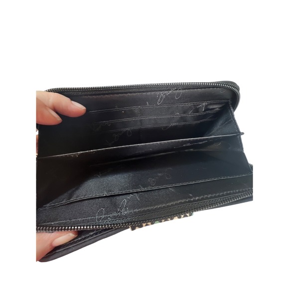 Vera Bradley New Turnlock Wallet Sierra Stream Quilted Cotton Womens Zipper & Tu - Picture 5 of 6